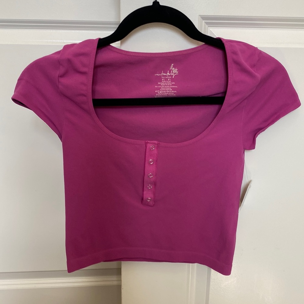 Pink crop top